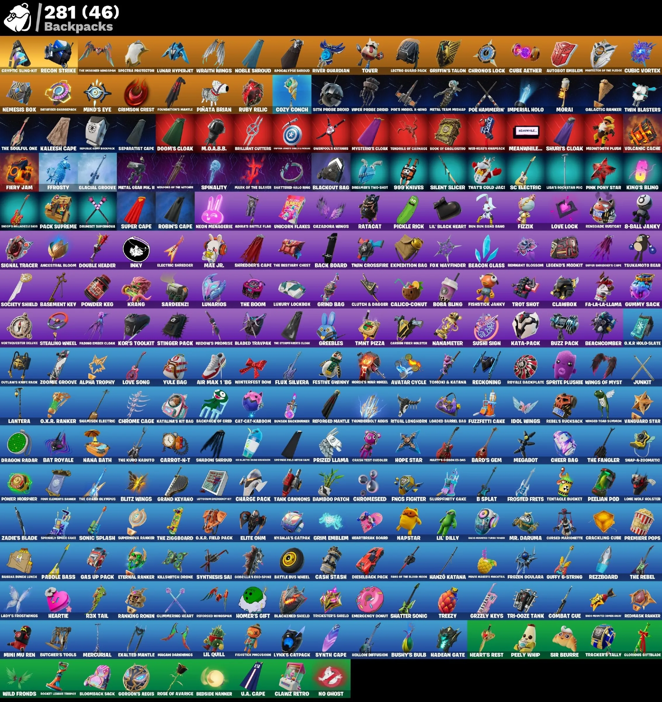 Мгновенный доступ • FN (все платформы) • 202 skins • 2000 VB • Полный доступ