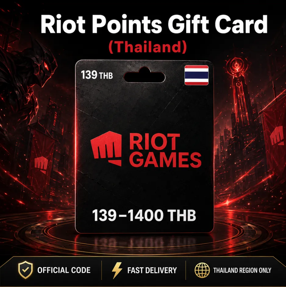 Riot Points Gift Card (Таиланд) 139–1400 THB | Код пополнения