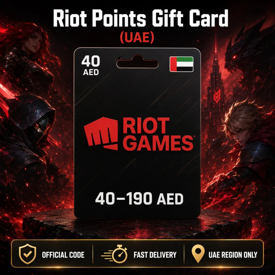 Riot Points Gift Card (ОАЭ) 40–190 AED | Код пополнения