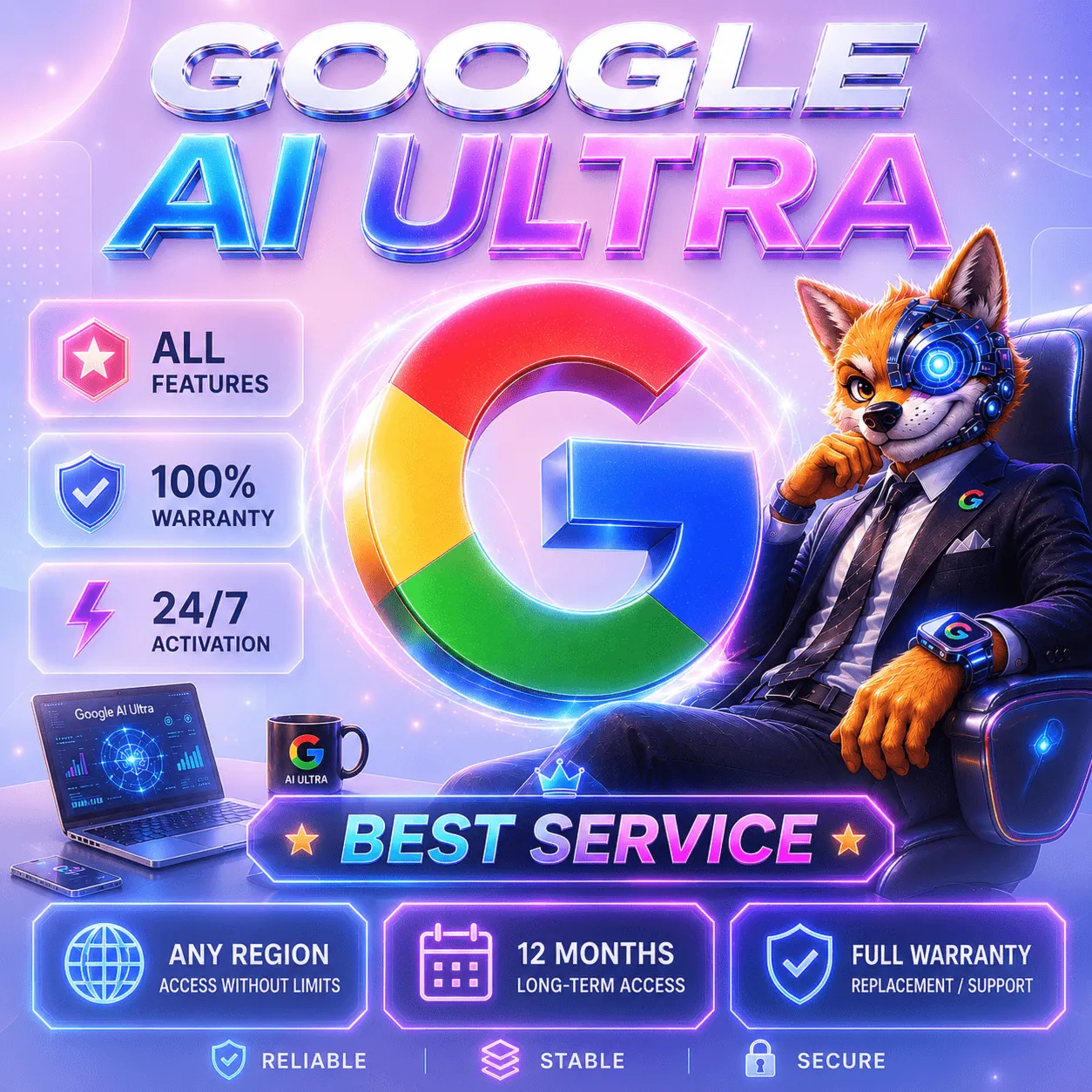 Google AI Ultra | Премиум тарифы | 5K–25K кредитов | 1М и 1Г - irongamers.ru