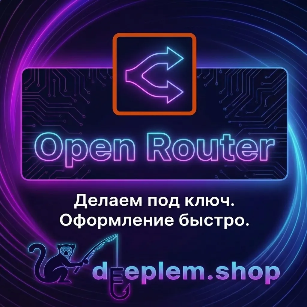 OpenRouter пополнение USD 1 к 1 💰 Комиссия 0% | От 1$ до 1000$ [Авто]