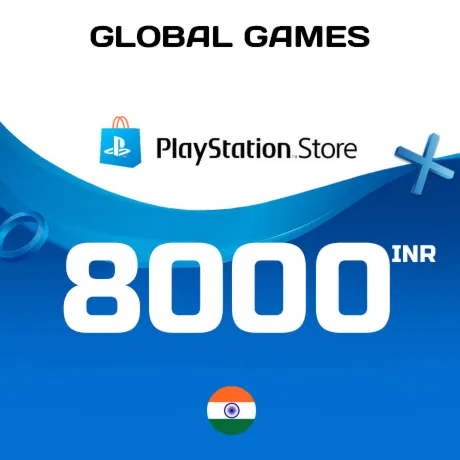 Карта PlayStation PSN 8000 INR Индия КОД ПОПОЛНЕНИЯ - irongamers.ru