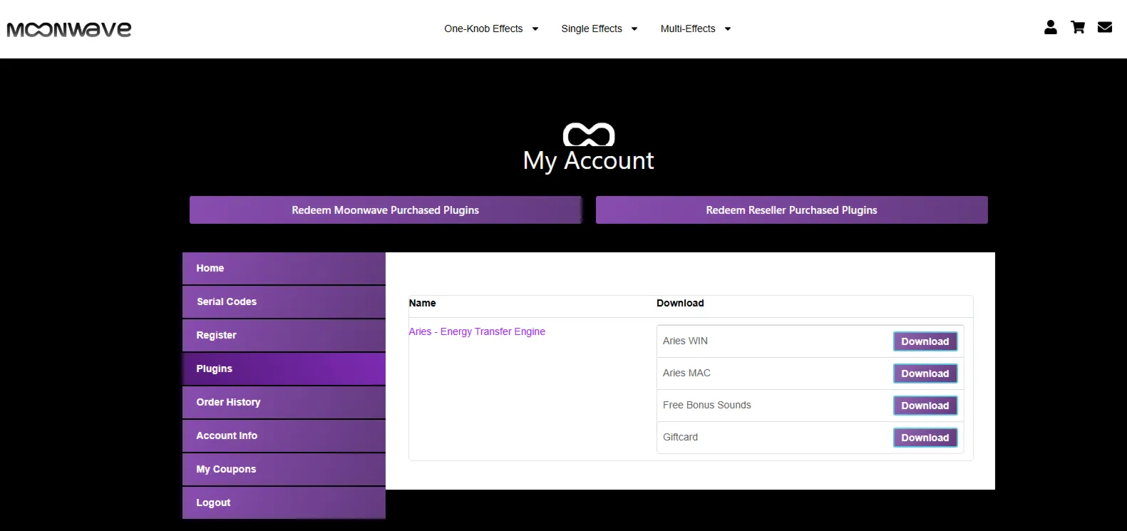 Aries от Moonwave FX Серийный код плагина