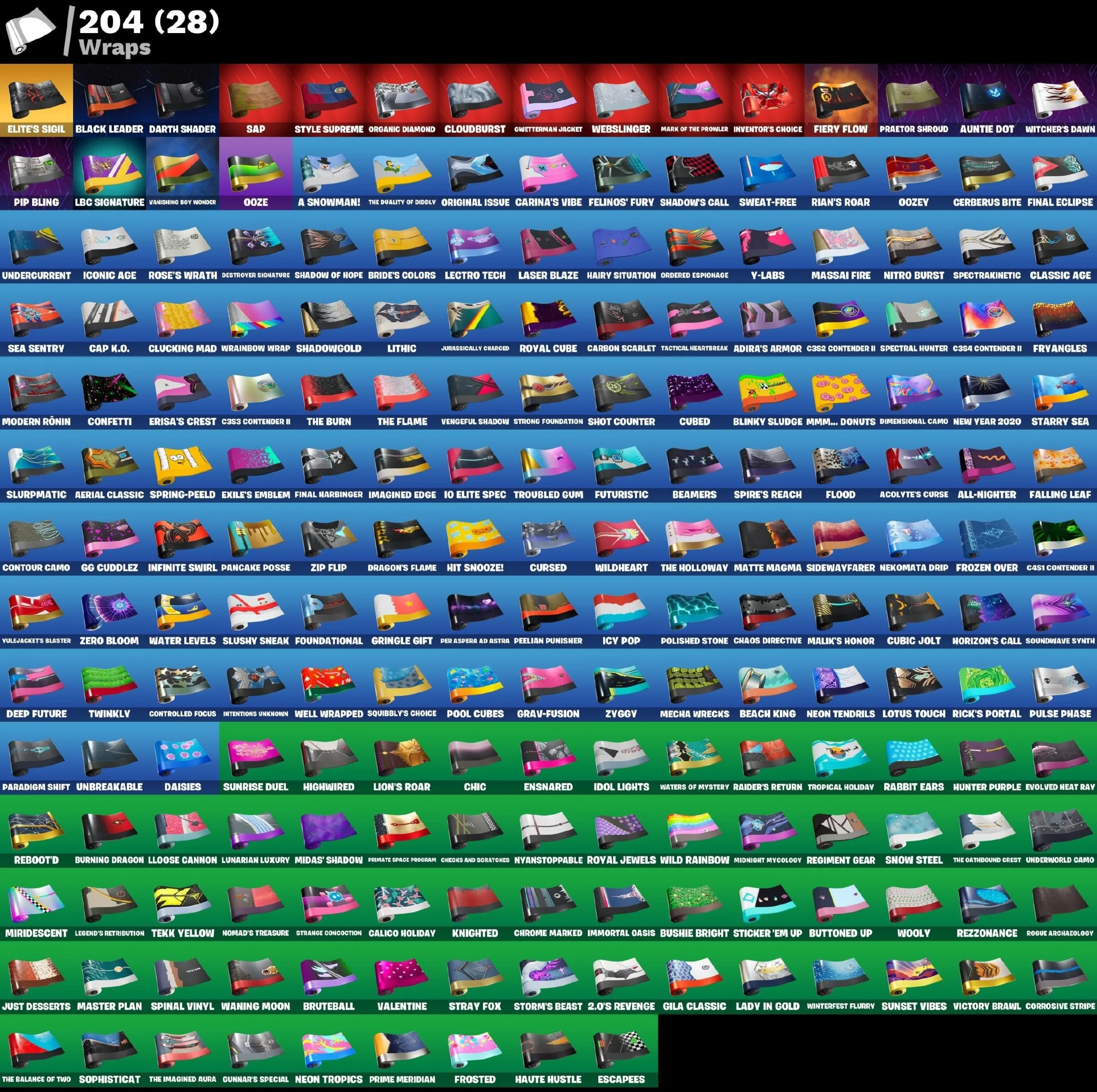 Мгновенный доступ • FN (все платформы) • 173 skins • 1850 VB • Полный доступ