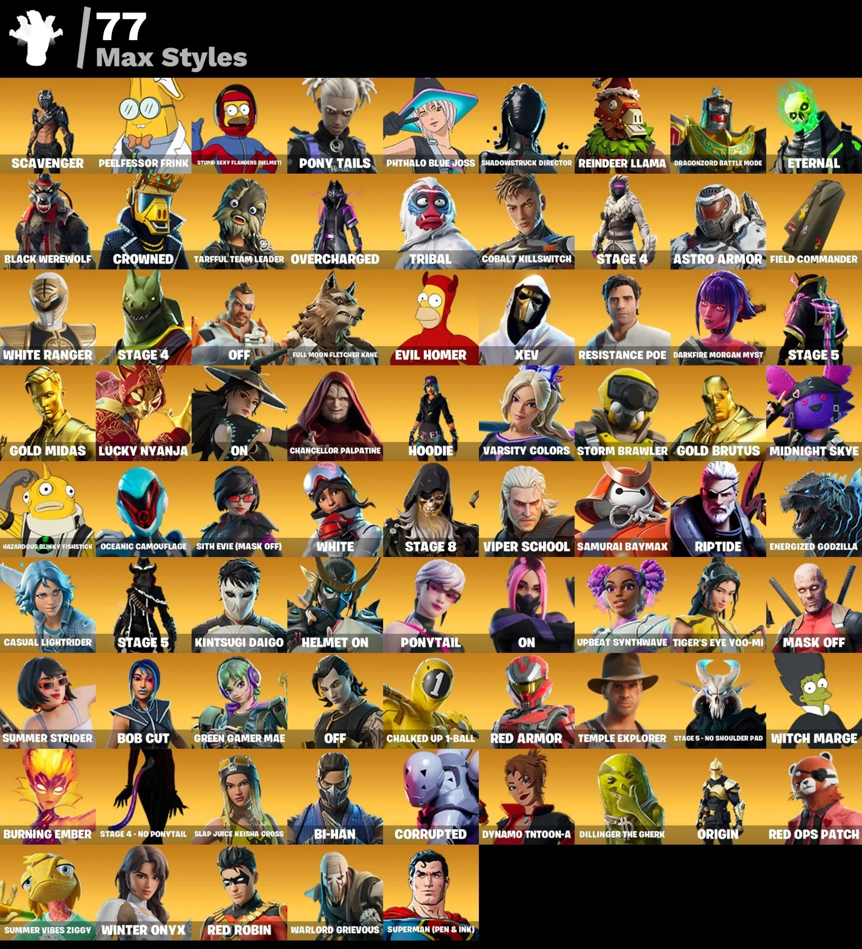 Мгновенный доступ • FN (все платформы)•159 skins•Neo Versa•1900 VB•Полный доступ