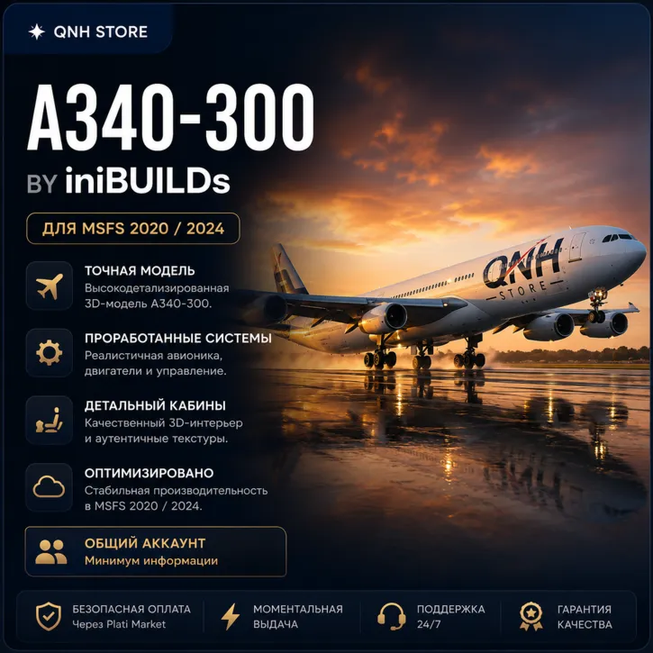 iniBuilds A340-300 for MSFS 2024 - irongamers.ru