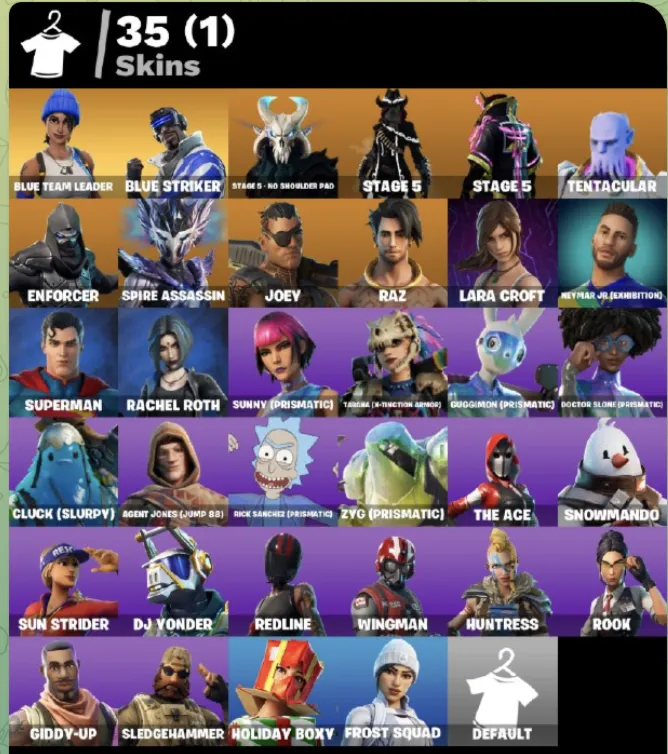 FN СМЕНА ПОЧТЫ | 35 skins Blue Striker - Blue Team Leader - Mako - Snowflake