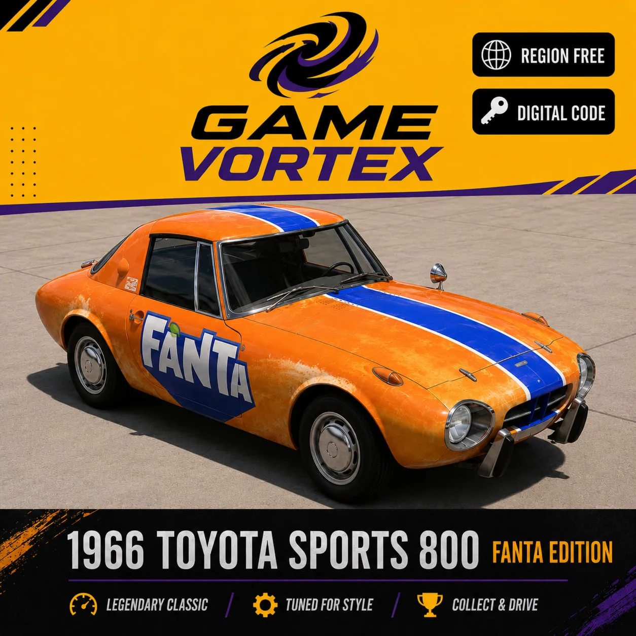 Тойота Спортс 800 «Фанта Эдишн» 1966 — Форза Хорайзон 6 | Xbox / ПК - irongamers.ru