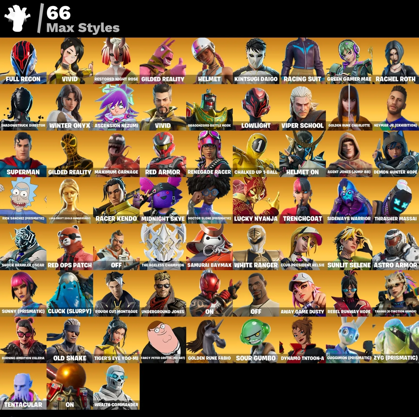 Мгновенный доступ • FN (все платформы) • 146 skins • Torin • Joey • Полный доступ