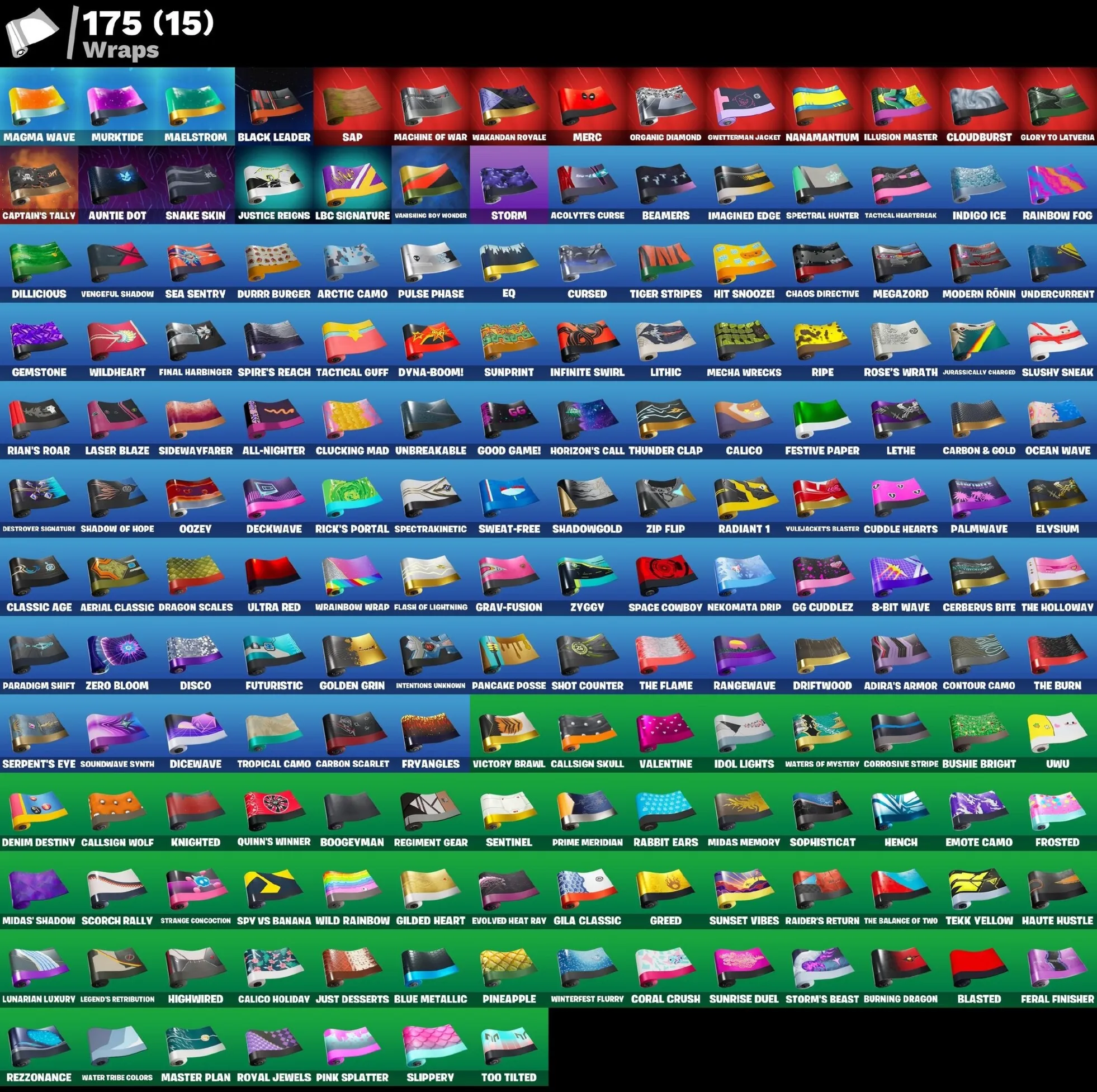 Мгновенный доступ • FN (все платформы) • 182 skins • 550 VB• Полный доступ