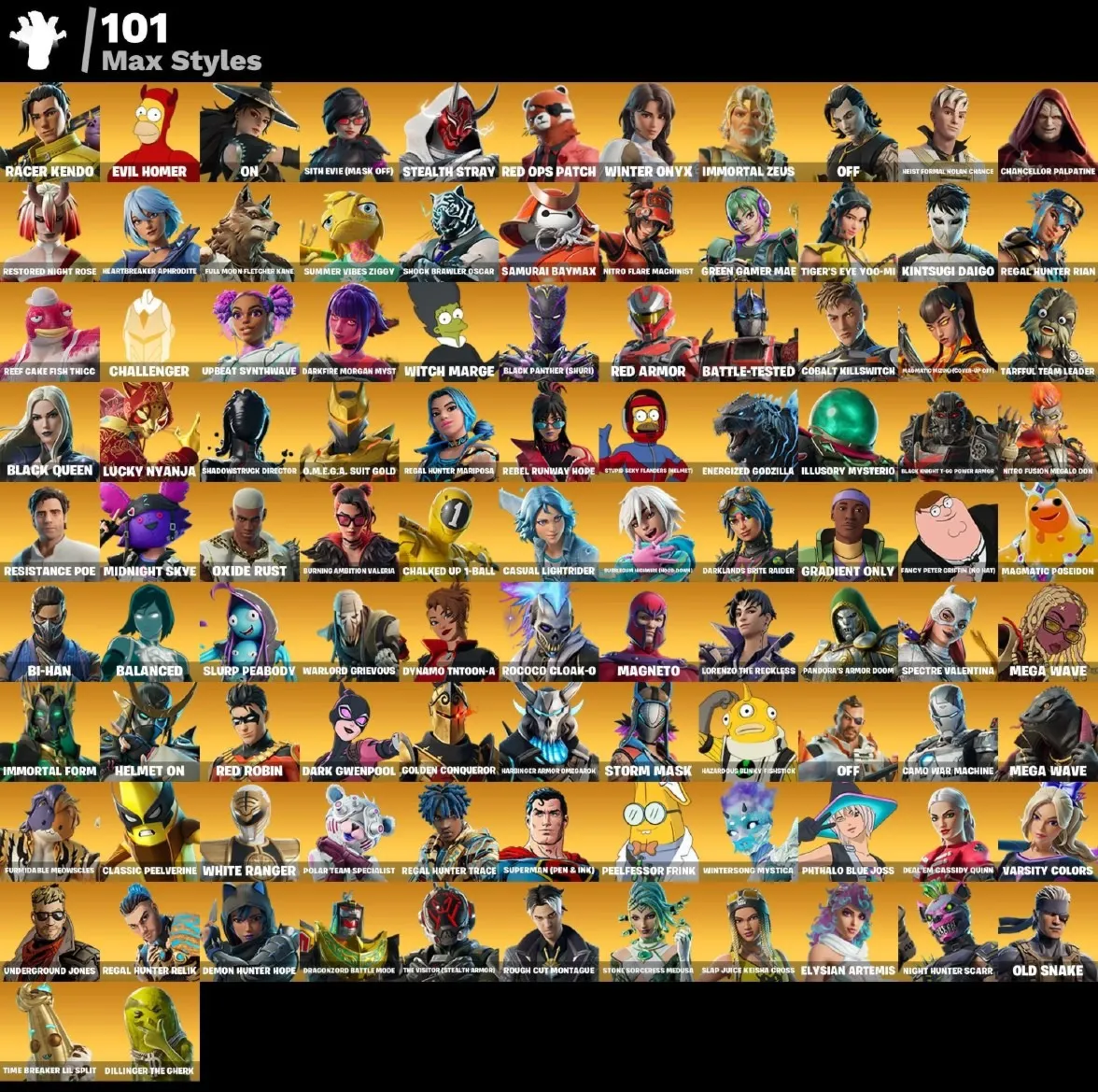 Мгновенный доступ • FN (все платформы) • 161 skins • Hades • 700 VB • Полный доступ