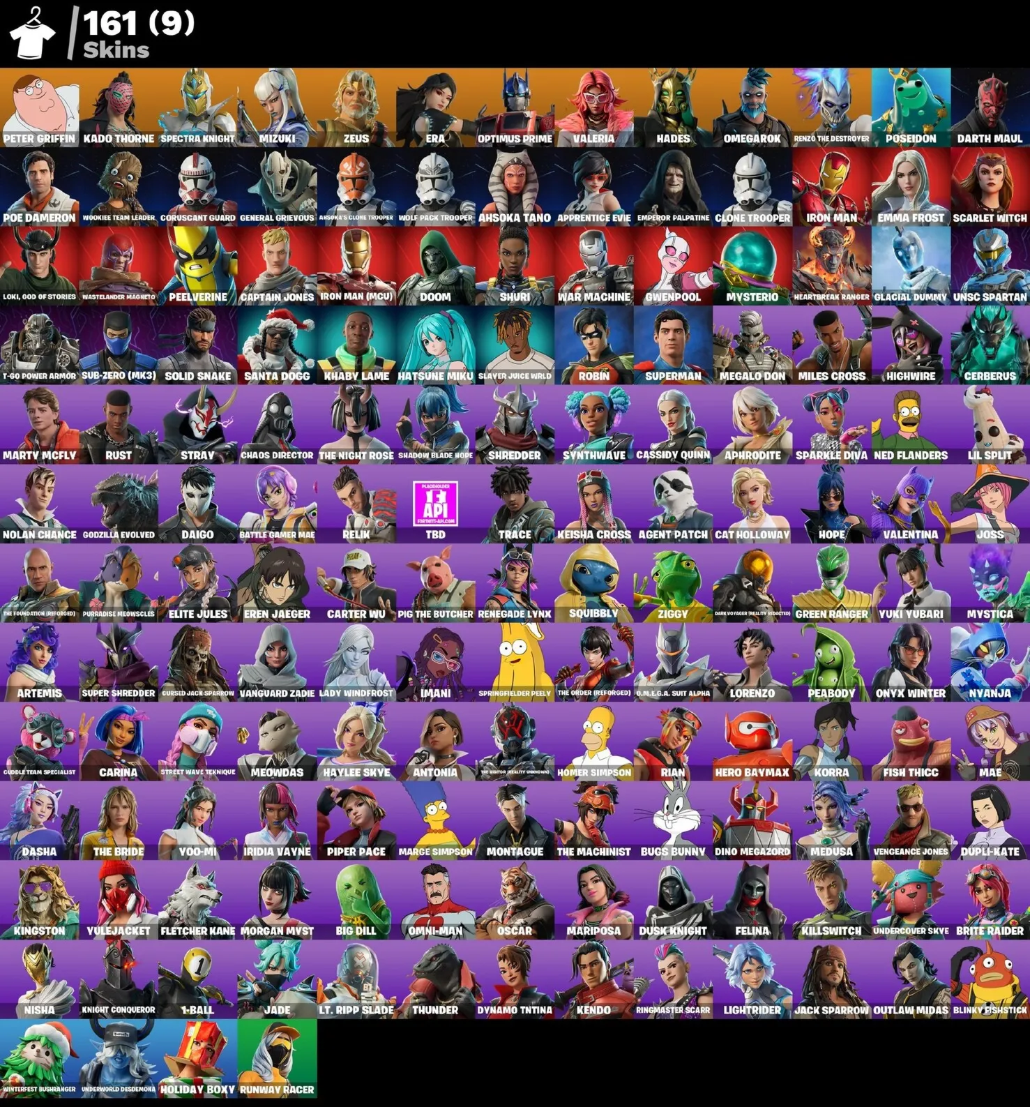 Мгновенный доступ • FN (все платформы) • 161 skins • Hades • 700 VB • Полный доступ