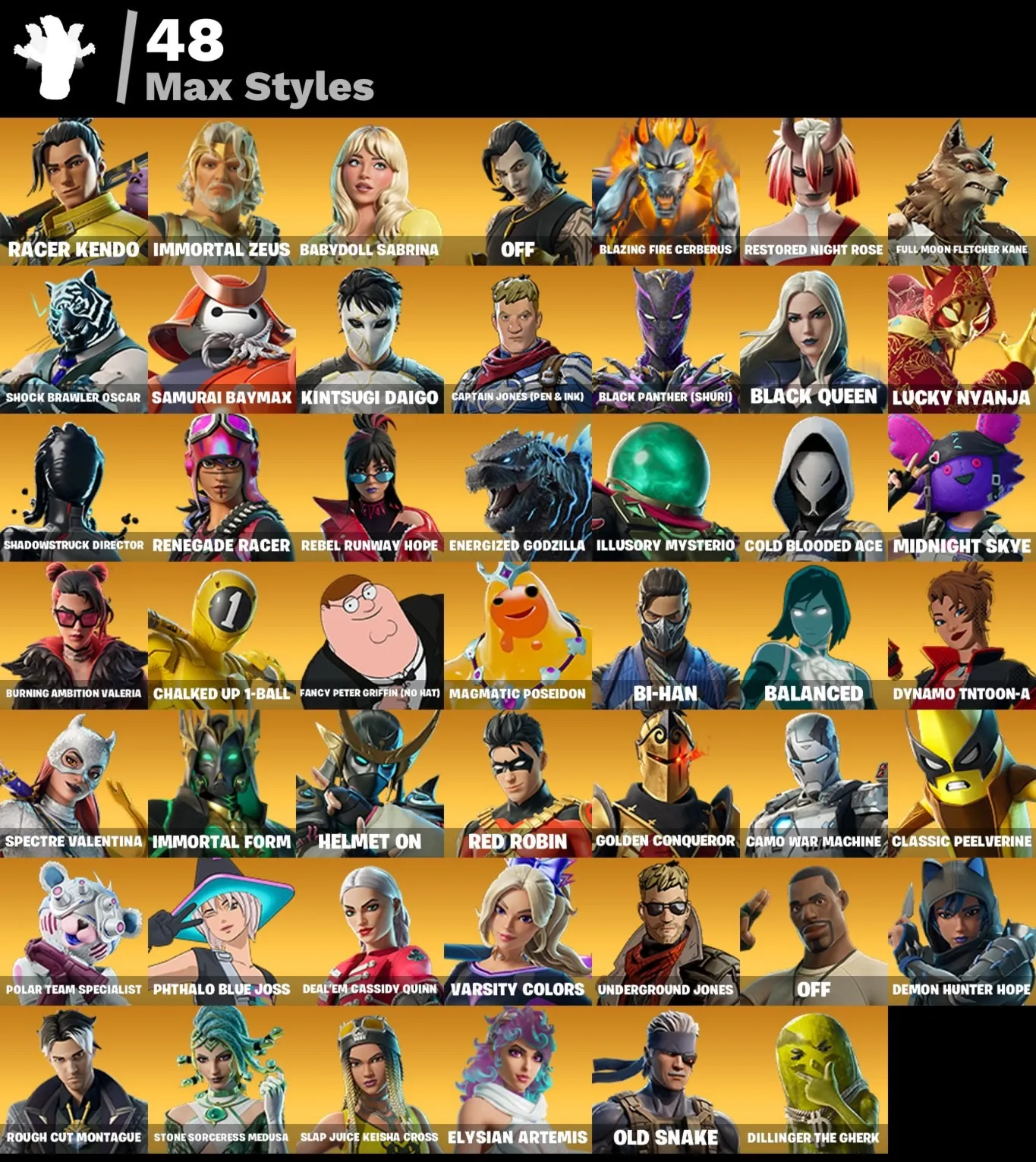 Мгновенный доступ • FN (все платформи) • 133 скіни • Renegade Raider • Повний доступ