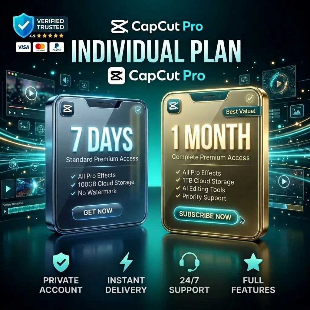 CapCut Pro | 7 дней / 1 месяц | Индивидуальный план | Приватный аккаунт - irongamers.ru