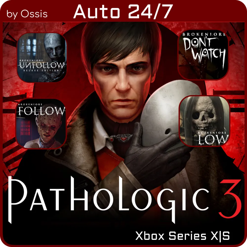 XBOX 24/7 Pathologic 3 + BrokenLore Follow, Unfollow, Don't Watch, Low