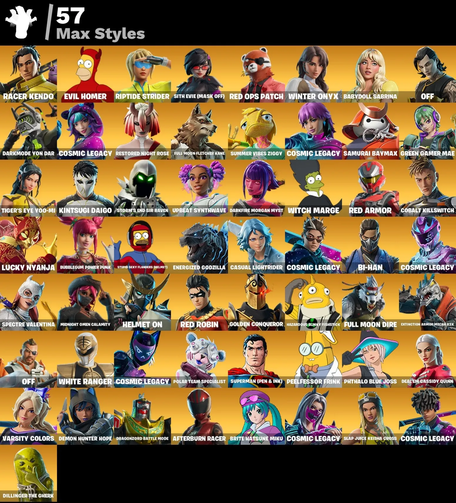 Мгновенный доступ • FN (все платформы) • 135 skins • Arcane Jinx • Полный доступ