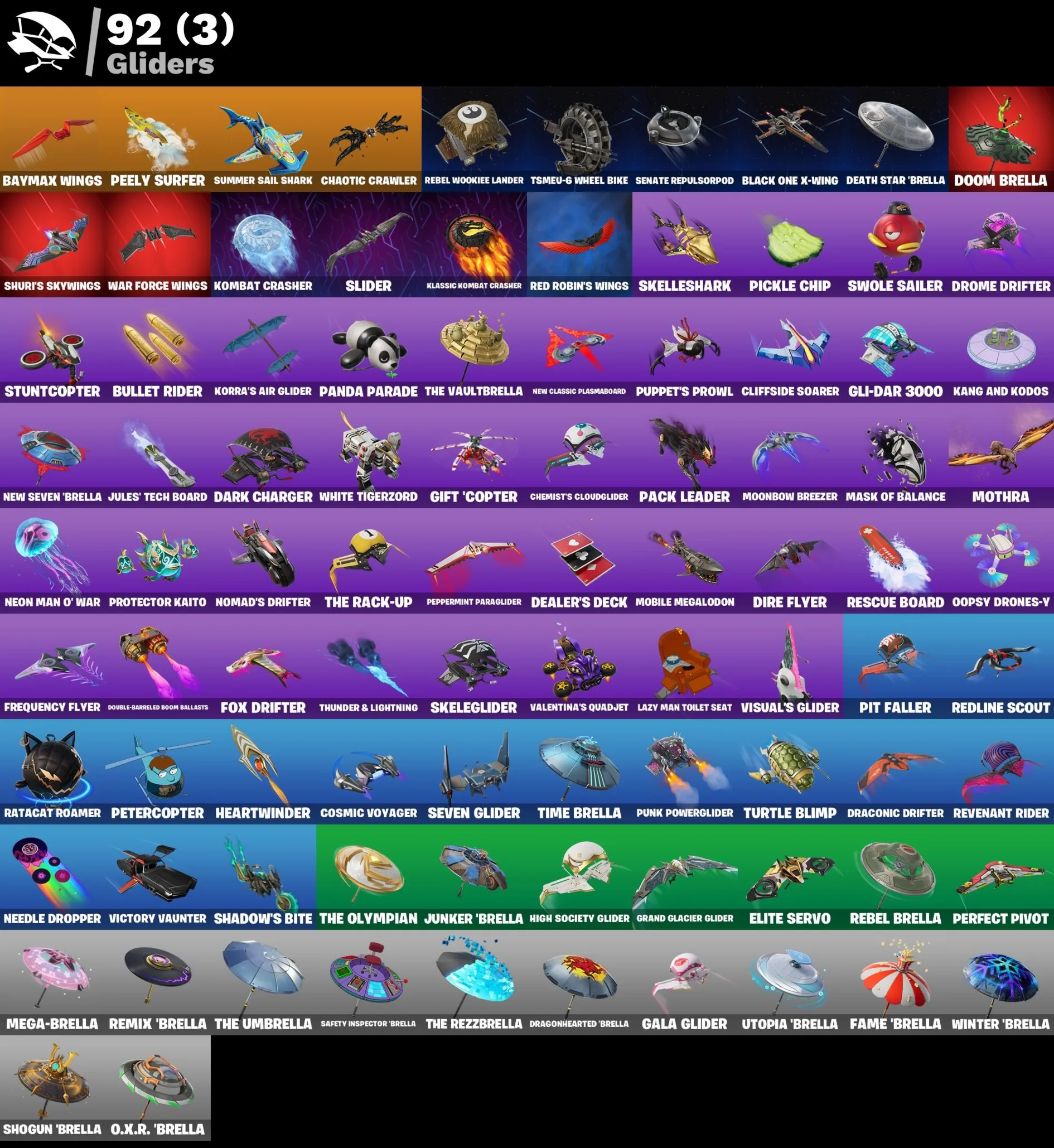 Мгновенный доступ • FN (все платформы) • 64 skins • Peter Griffin•Zeus• Полный доступ
