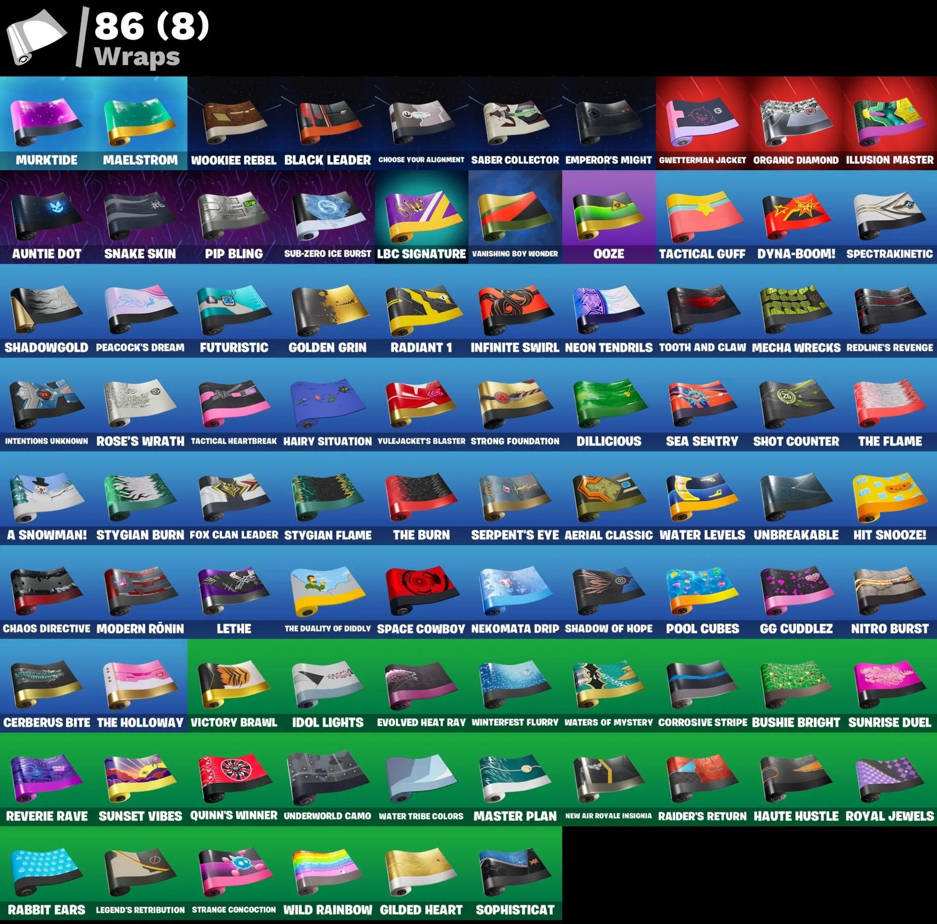 Мгновенный доступ • FN (все платформы) • 64 skins • Peter Griffin•Zeus• Полный доступ