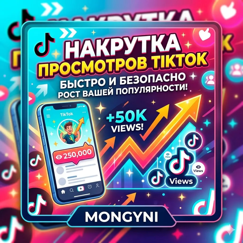 Просмотры в TikTok | От 1000 до 100 млн | За период от 1 часа до 24 часов