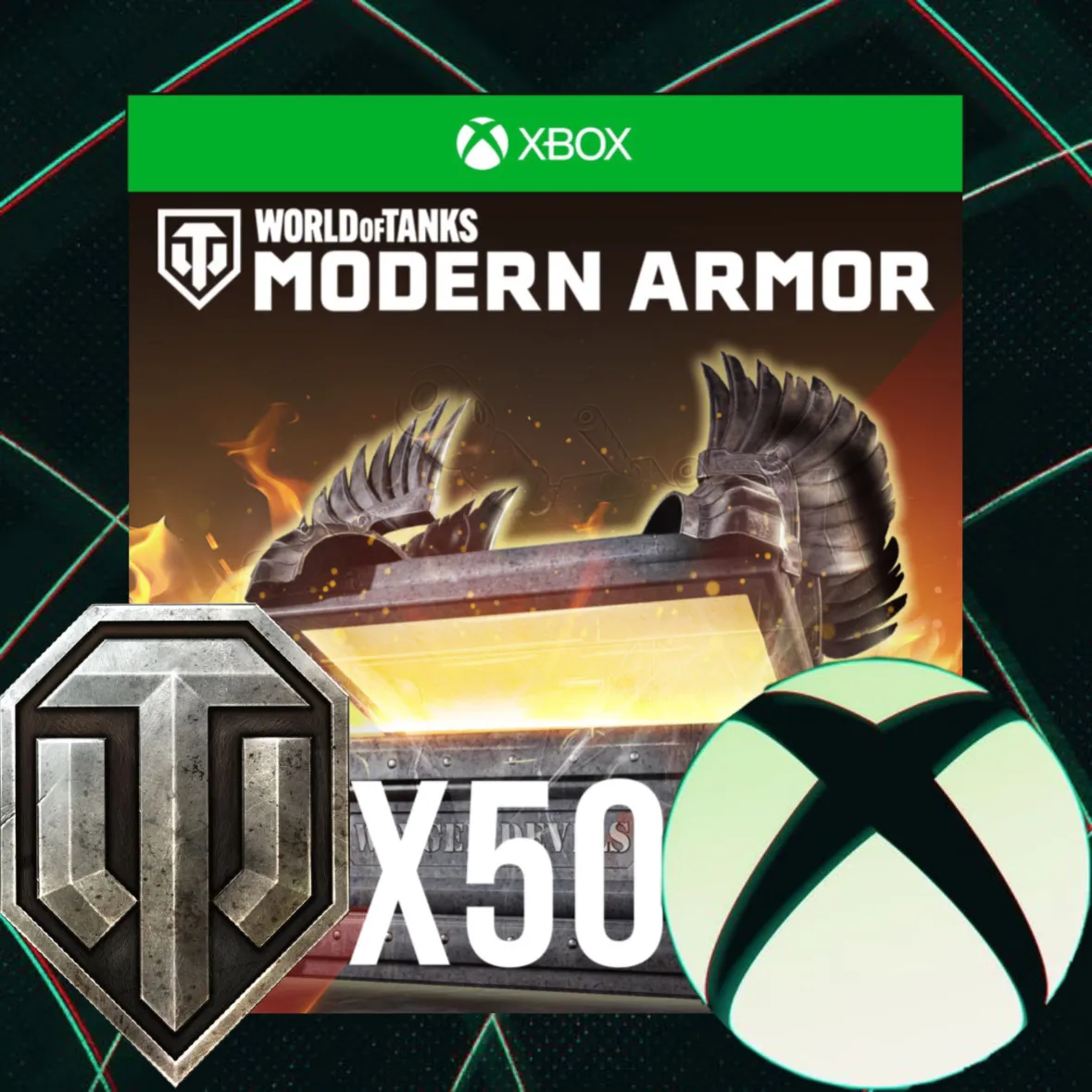 World of Tanks Modern Armor - 50 Winged Devils War Chests XBOX НА ВАШ АККАУНТ - irongamers.ru