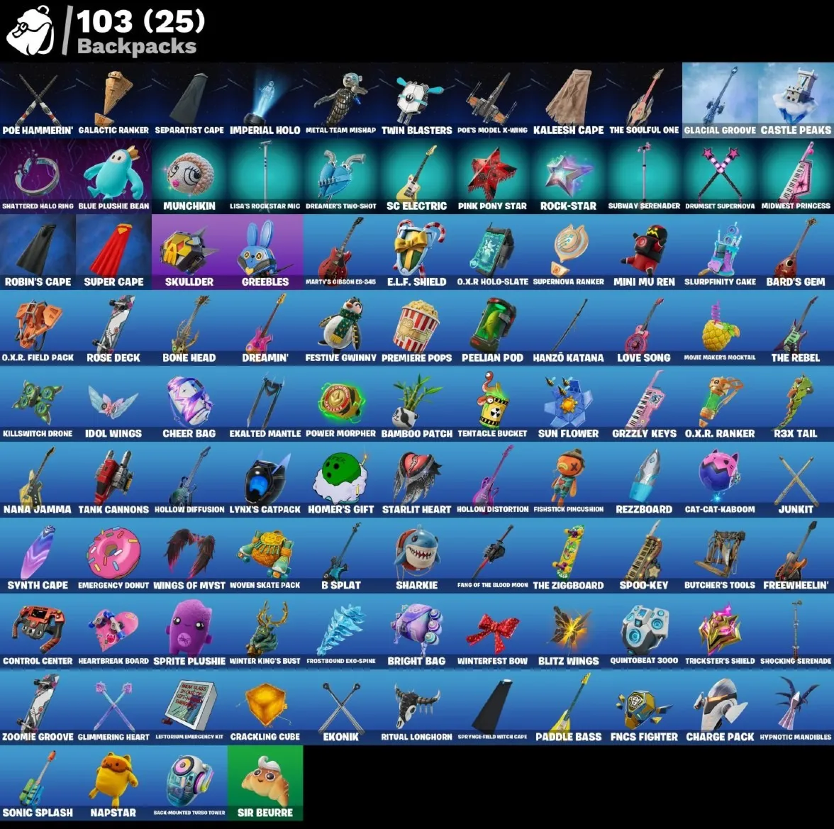Мгновенный доступ • FN (все платформы) • 71 skins • Poe Dameron • Полный доступ