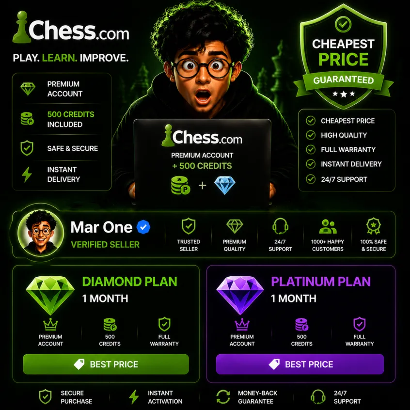 Премиум-подписка 1 месяц Chess.com – Platinum / Diamond ⭐ От Mar One ⭐ - irongamers.ru