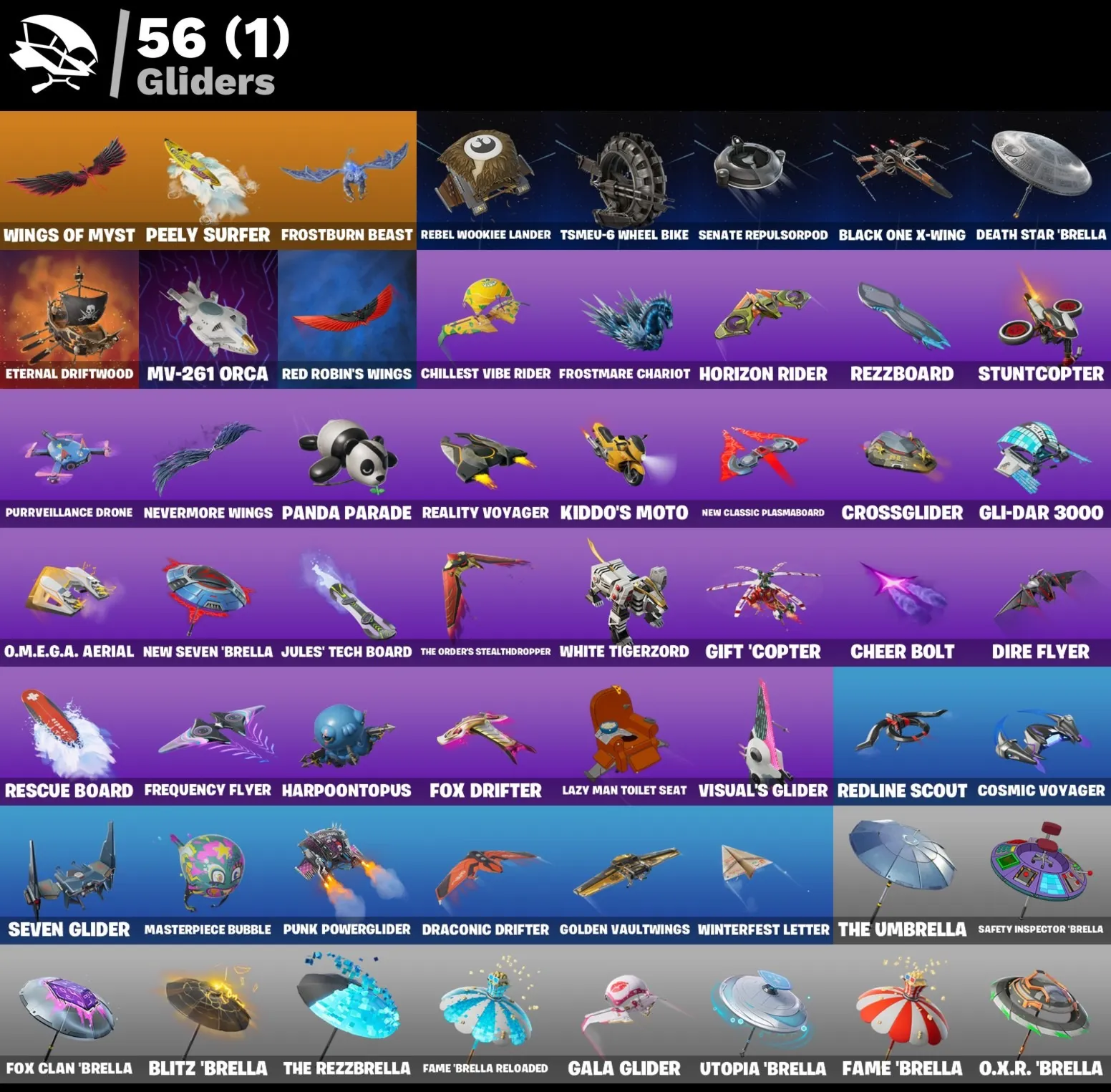 Мгновенный доступ • FN (все платформы) • 64 skins • Poe Dameron • Полный доступ