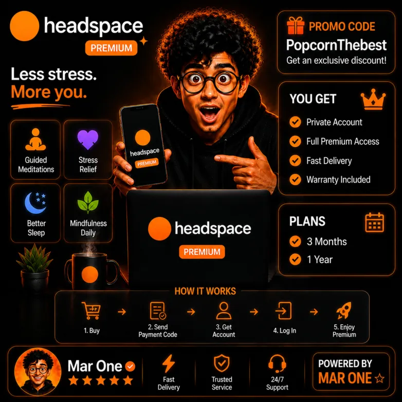 🧘 HEADSPACE PREMIUM | 1–12 МЕСЯЦЕВ | ЛИЧНЫЙ АККАУНТ | БЫСТРАЯ АКТИВАЦИЯ | MAR ONE ⭐