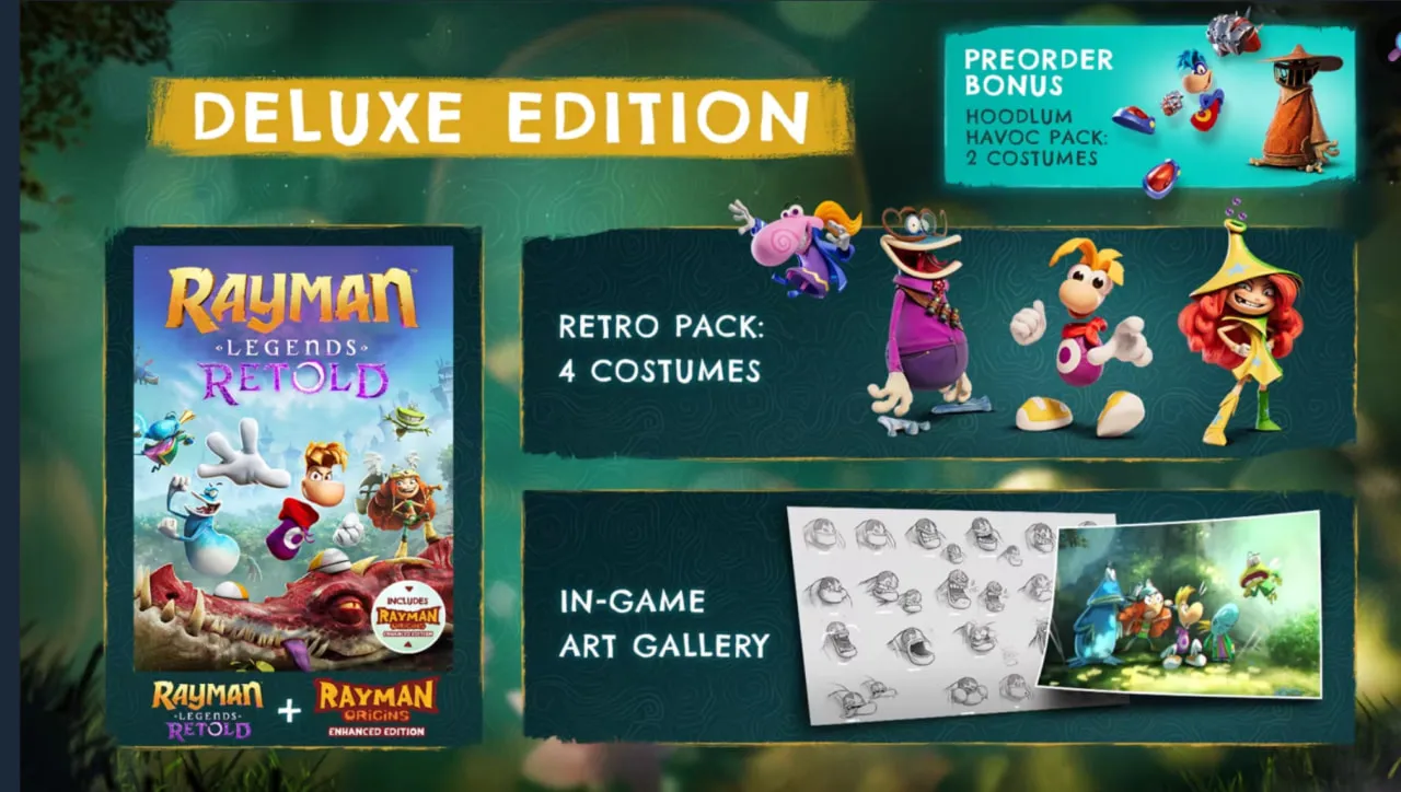 [Uplay PC] [Ubisoft connect]🟦 Rayman Legends Retold - Deluxe Edition