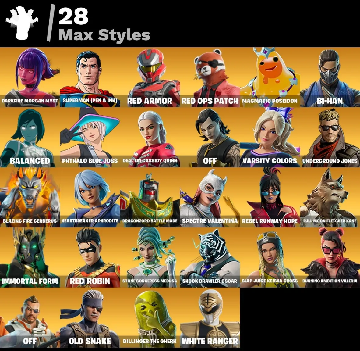 Мгновенный доступ • FN (все платформы) • 70 skins • 650 VB • Полный доступ
