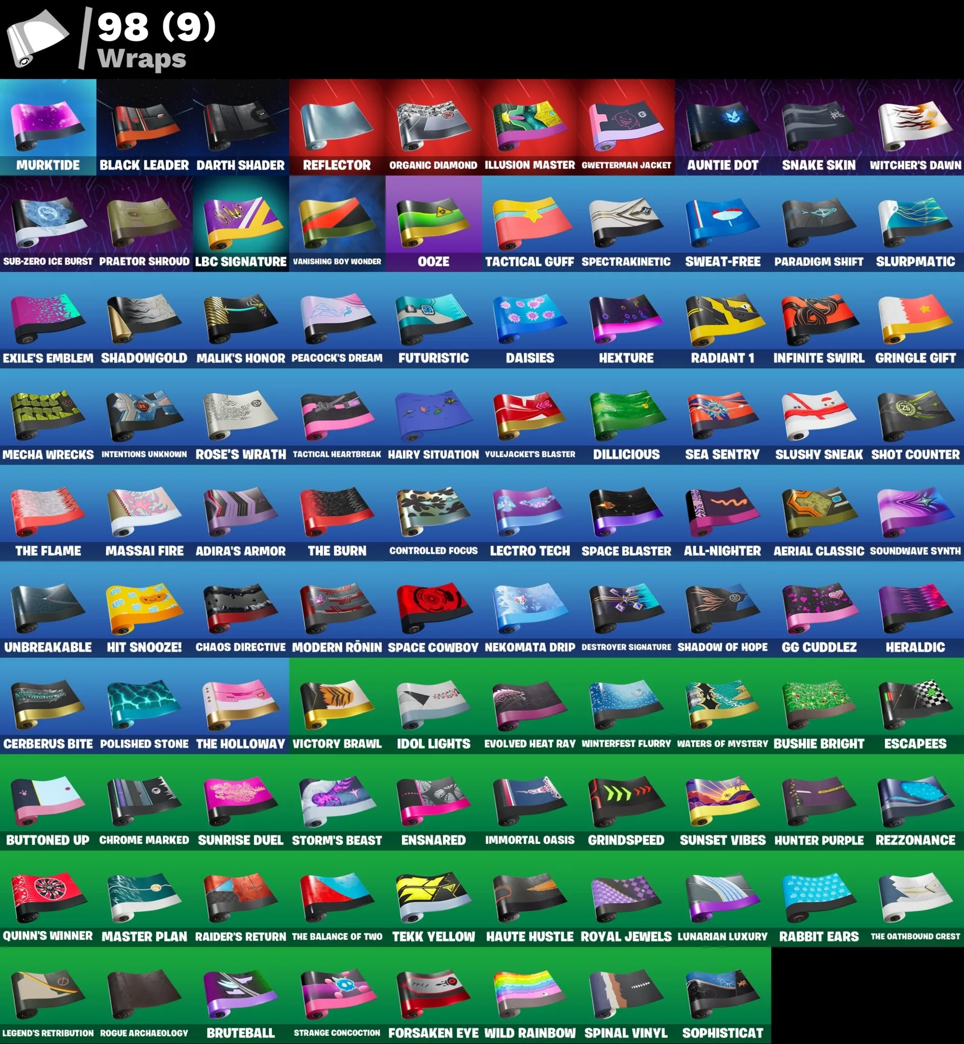 Мгновенный доступ • FN (все платформы) • 77 skins • Snap • 1250 VB • Полный доступ