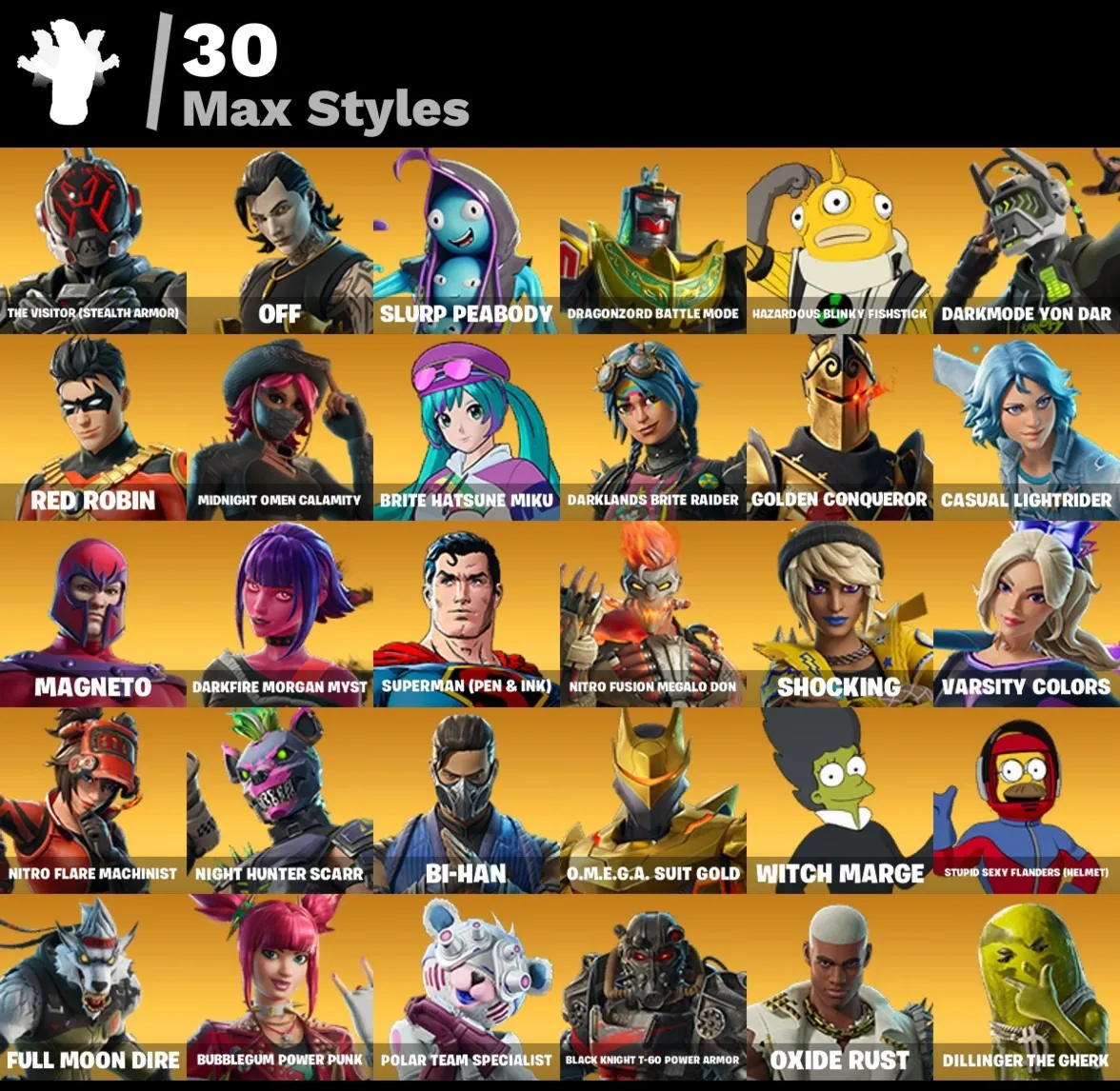 Мгновенный доступ • FN (все платформы) • 78 skins • Gambit • Полный доступ
