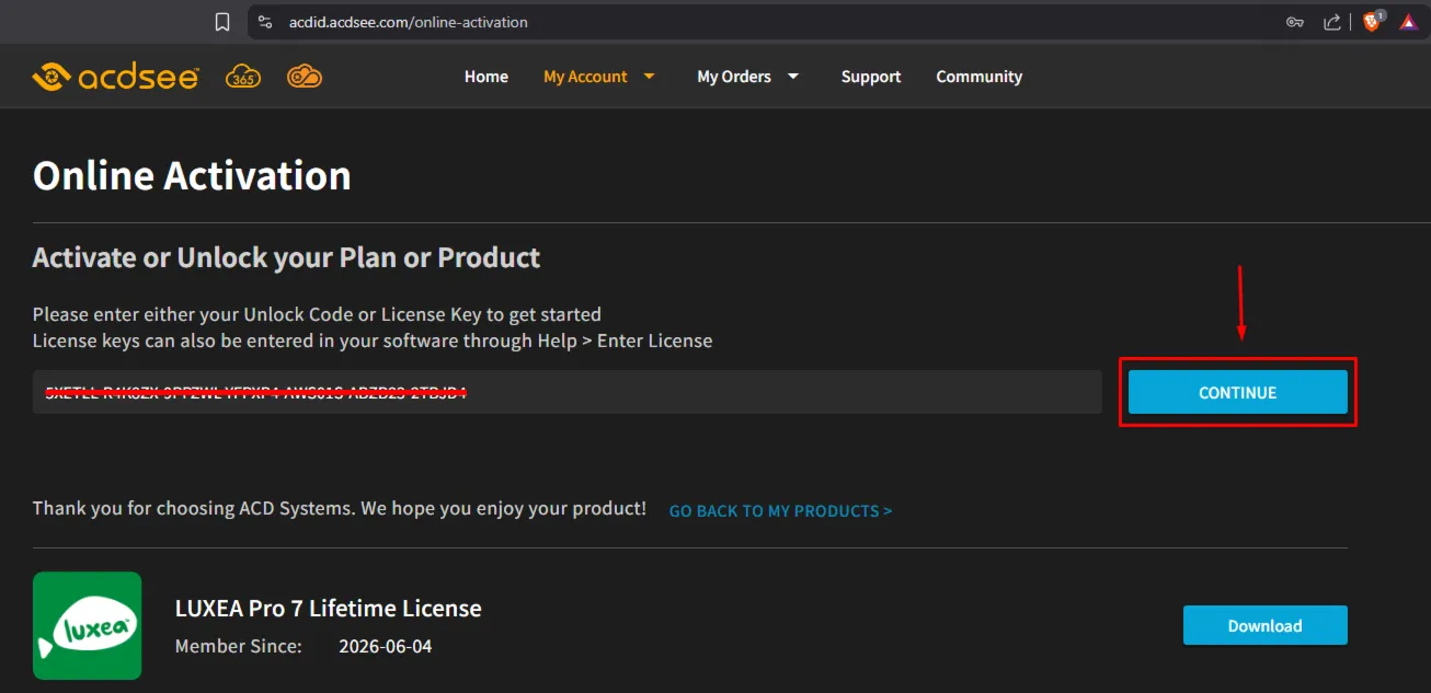 ACDSee LUXEA Pro Video Editor 7 Пожизненный ключ