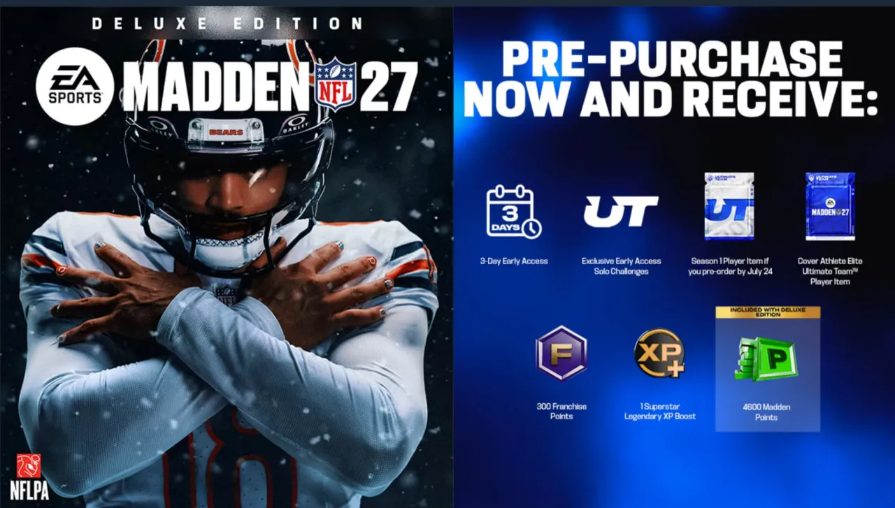 🎁 Издание Deluxe EA SPORTS™ Madden NFL 27 + краткосрочный бонус steam🌍 Россия\Мир