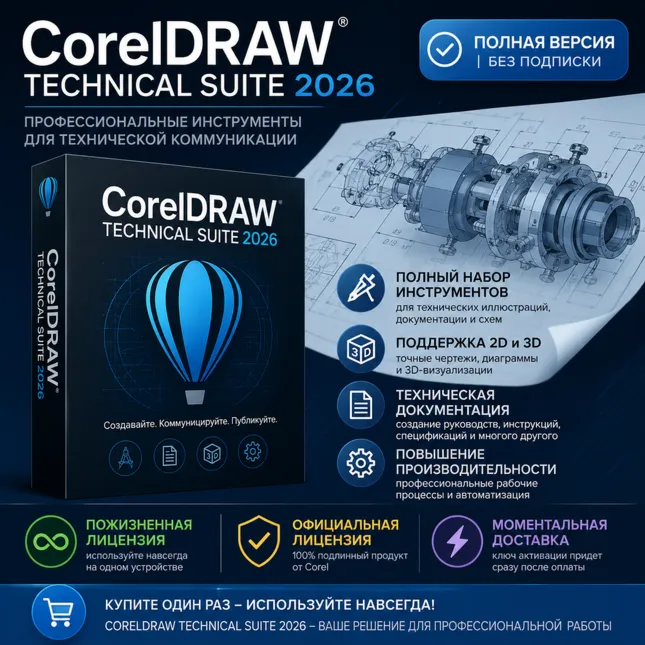 CorelDRAW Technical Suite 2026 – Пожизненный ключ | Полная версия