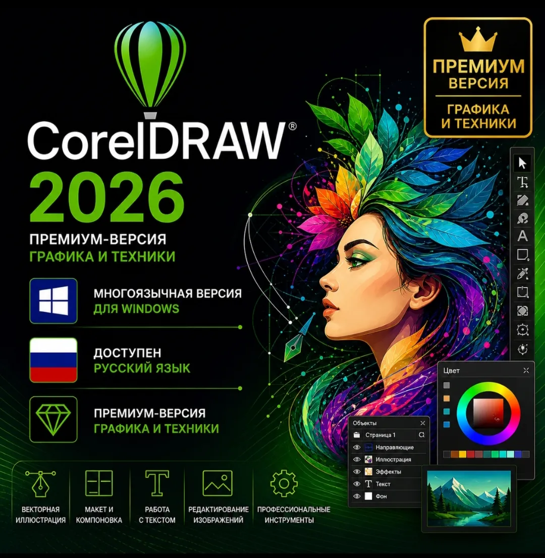 CorelDRAW Graphics Suite 2026 + ТЕХНИК 1 ПК - irongamers.ru