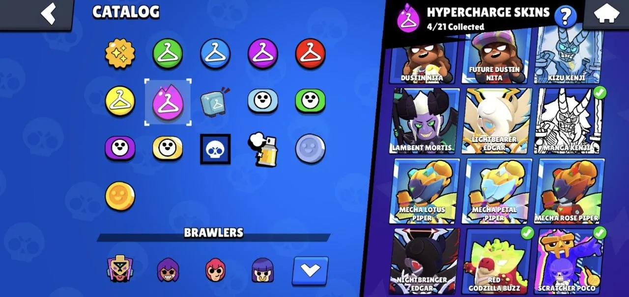 [2in1] BS - CR | 32335 TROPHIES | 86 BRAWLERS | 12 Legendary | 204 Skins