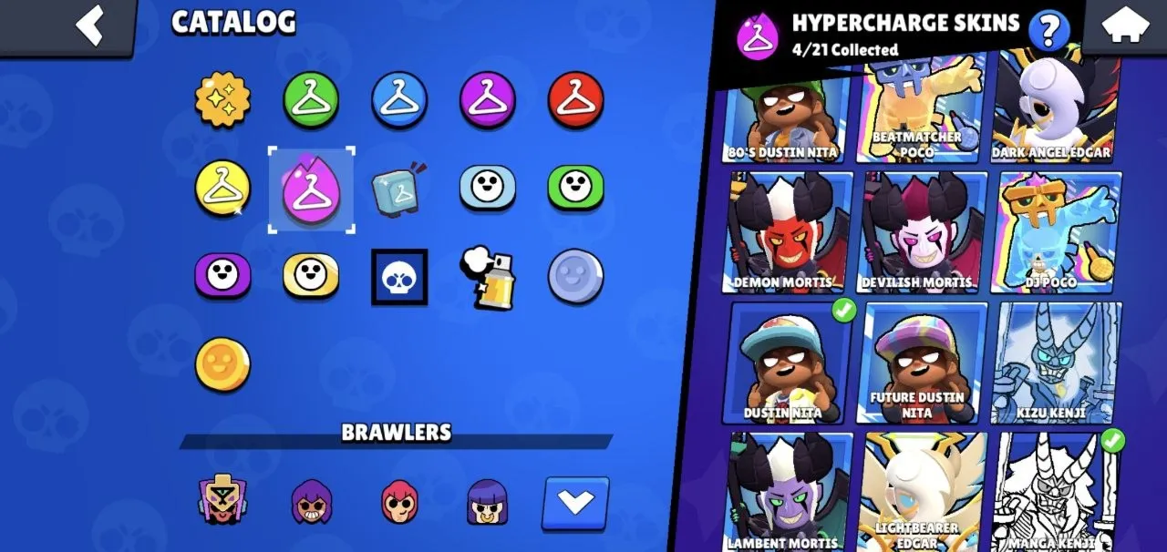 [2in1] BS - CR | 32335 TROPHIES | 86 BRAWLERS | 12 Legendary | 204 Skins