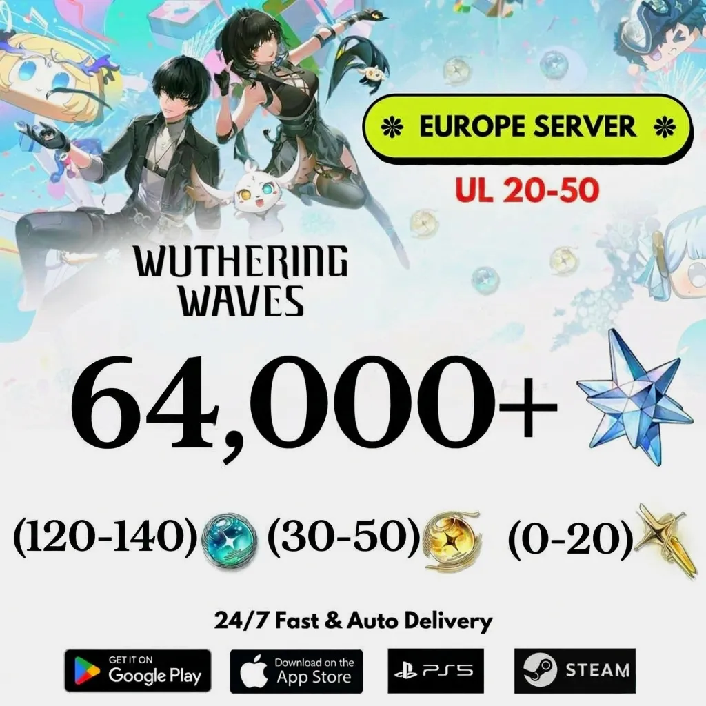 WUWA EU/UL30+ | 64000+ Astrit | 150+ Total Tides | Готовы к призыву желаний - irongamers.ru