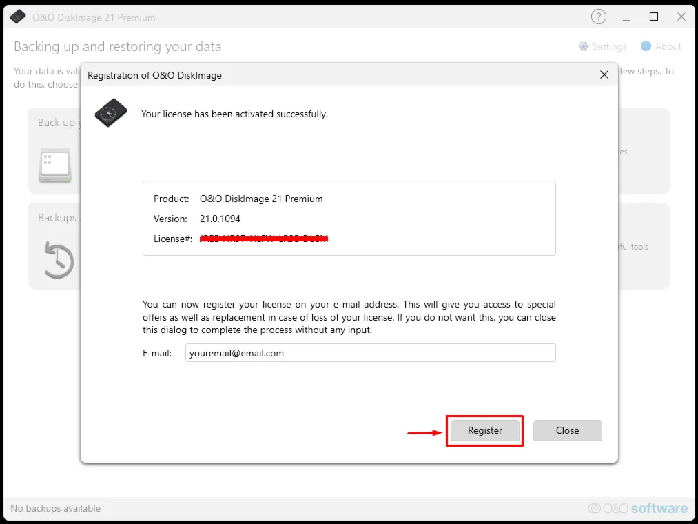 O&O DiskImage 21 Premium Пожизненный лицензионный ключ