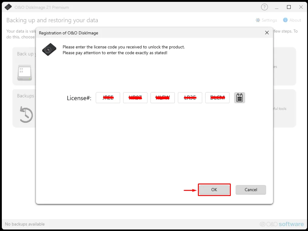 O&O DiskImage 21 Premium Пожизненный лицензионный ключ