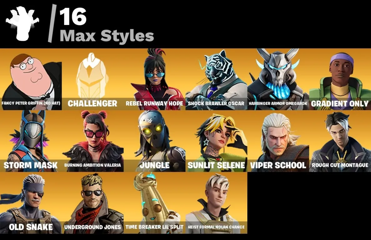 Мгновенный доступ • FN (все платформы) • 51 skins • Omegarok • Полный доступ