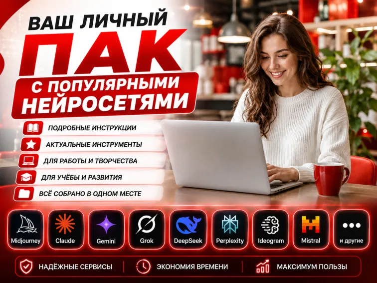 🤖 Пак популярных нейросетей 2026 |Gemini • Grok • Veo 3 • и т.д.