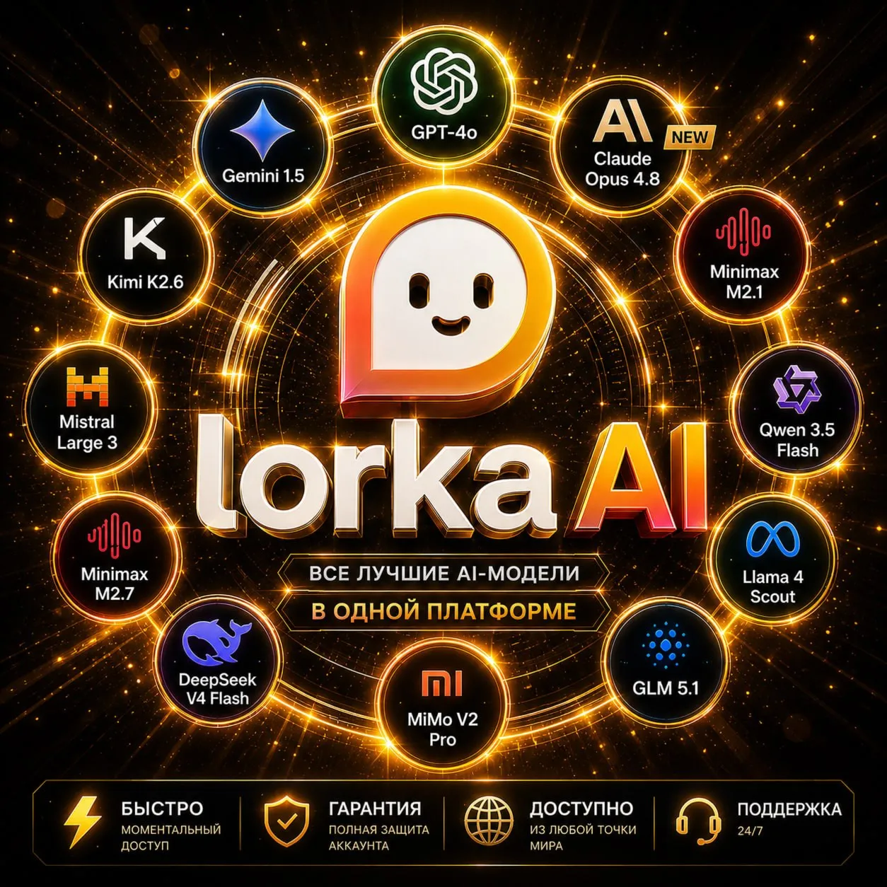 LORKA AI | LORKA.AI | ALL IN ONE AI WITH CLAUDE OPENAI KIMI QWEN GLM MIMO | 1 MONTH - irongamers.ru