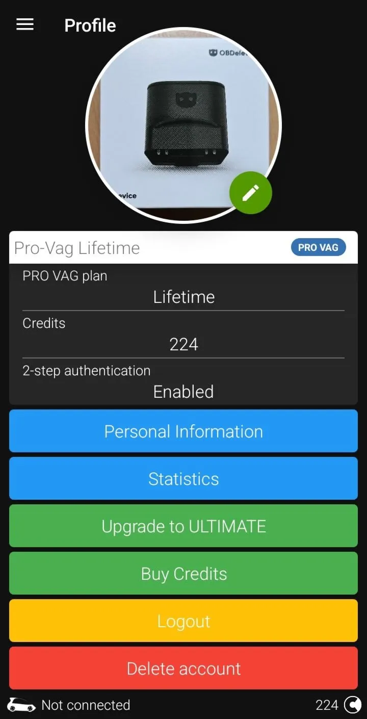 OBDeleven - Пожизненый Аккаунт (Lifetime PRO VAG)