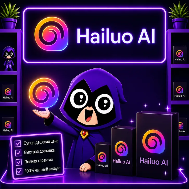 HAILUO AI STANDARD/PRO/MASTER/ULTRA/MAX 1 месяц