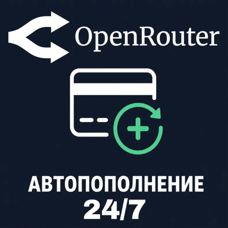 24/7 | АВТО | OpenRouter | Пополнение Баланса | Без Входа | Кредиты | Open Router API