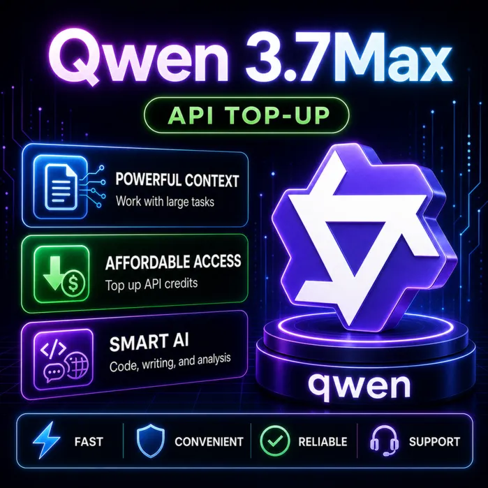 Qwen 3.7 Max API $5 | Пробный доступ | Китайский AI | lizh.ai