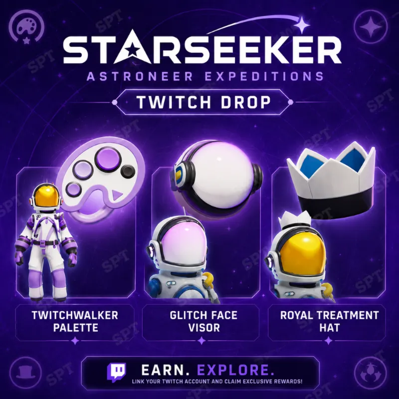 STARSEEKER: Astroneer Expeditions Early Access — Twitch Drop, все 6 из 6 предметов