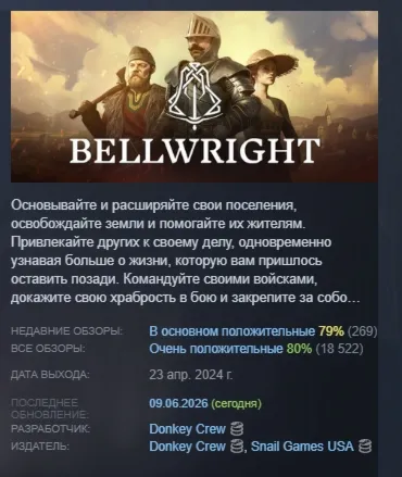 Bellwright АВТОДОСТАВКА STEAM GLOBAL МГНОВЕННО ЛИЦЕНЗИЯ